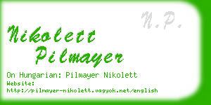 nikolett pilmayer business card